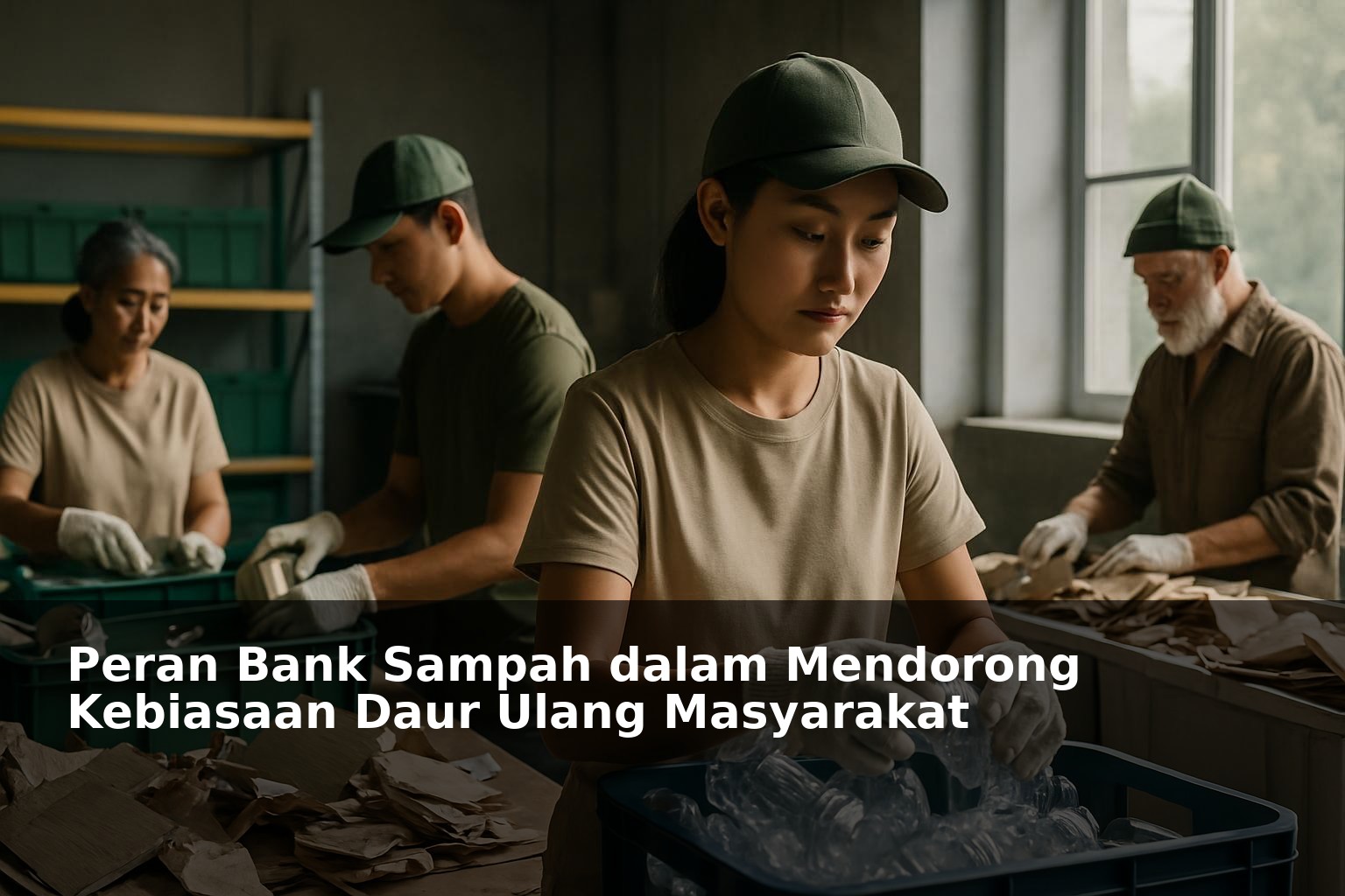 Aktivitas pengelolaan sampah di bank sampah komunitas